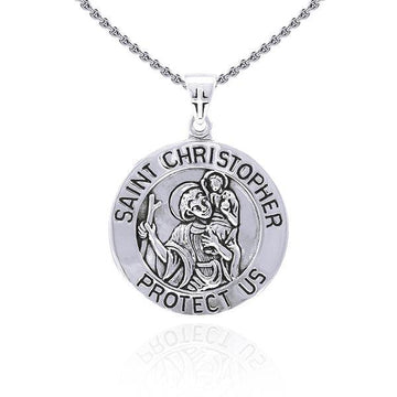 Saint Christopher Silver Pendant TPD4563 - Jewelry